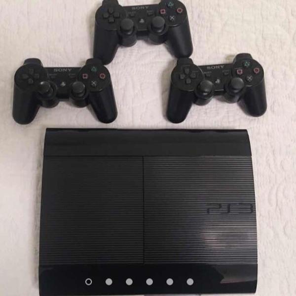 ps3 + 3 controles + 31 jogos