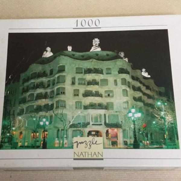 quebra cabeça 1000 peças la pedrera barcelona marca nathan