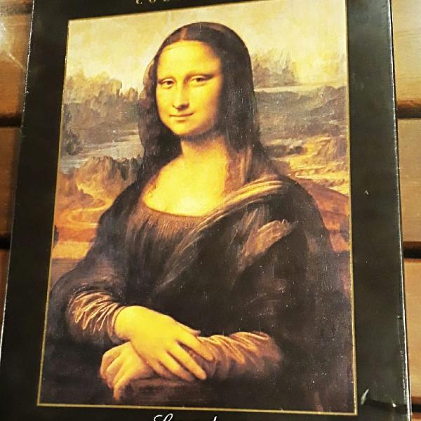 quebra cabeça monalisa 1000 peças original clememtoni,