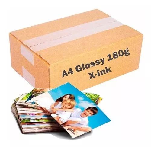 100 Papel Fotografico Adesivo 135g + 100 Papel 180g Glossy