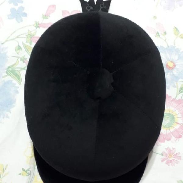 Capacete preto para Hipismo Fouganza