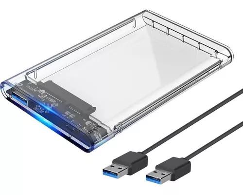 Case Para Hd Externo Transparente Notebook Sata 2.5 Usb 3.0