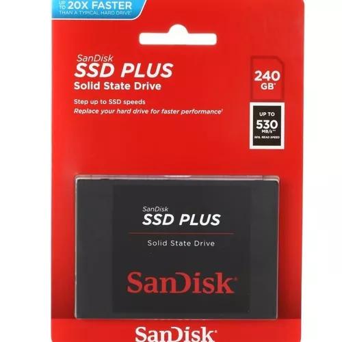 Hd Ssd Sandisk Plus 240gb 530mb/s Sata 30x Mais Rapido