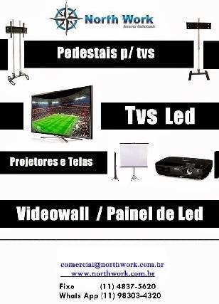 Locação Tv Led SP, Tripe para Tv, Videowall SP