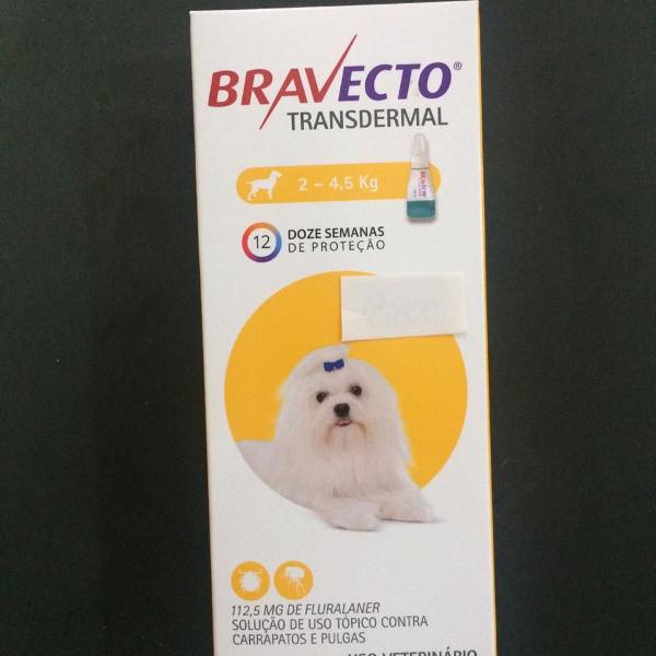 bravecto transdermal 112,5mg cães 2 a 4,5kg