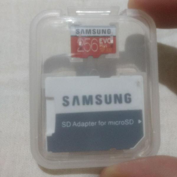 cartão sdxc Samsung 256gb