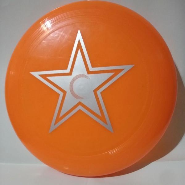 disco frisbee laranja
