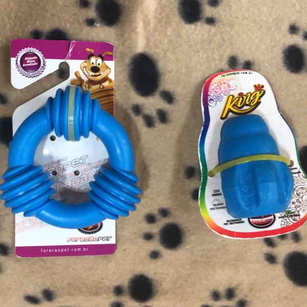 kit com 2 brinquedos para pet