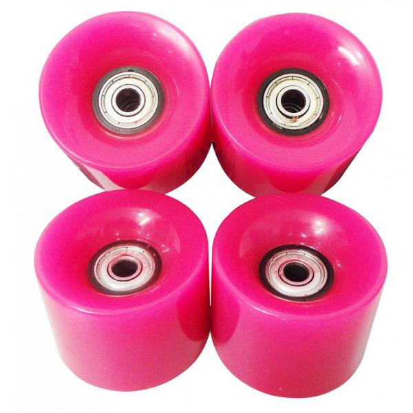 kit com 4 rodas de skate esporte rolamento abec 7 silicone