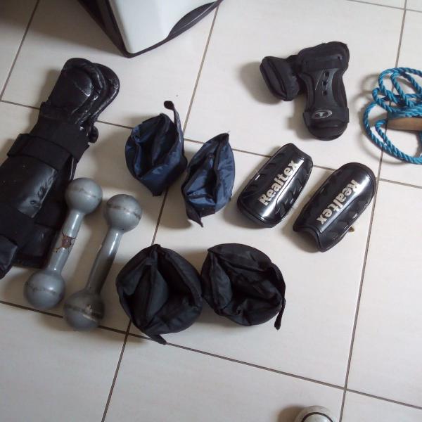 kit para malhar em casa e mais...