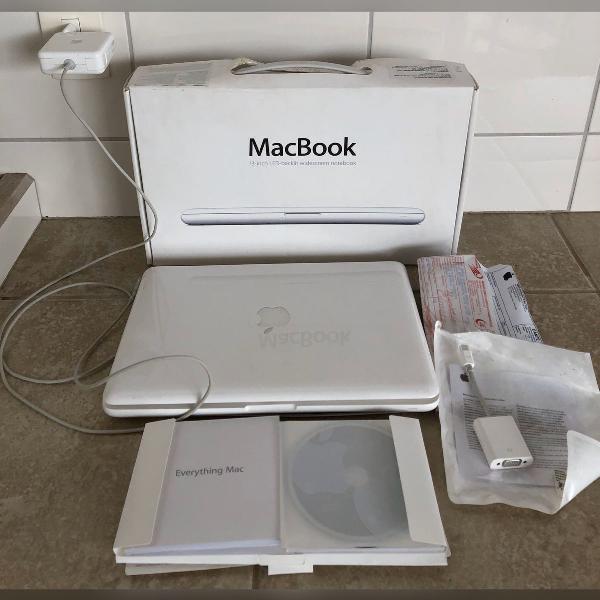 macbook branco 13 polegadas 2.4 ghz intel core 2 processor -