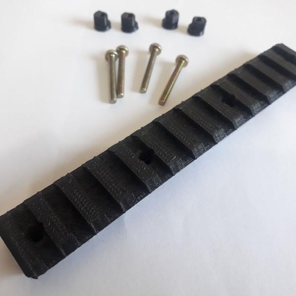trilho rail 22 x 135mm com parafusos