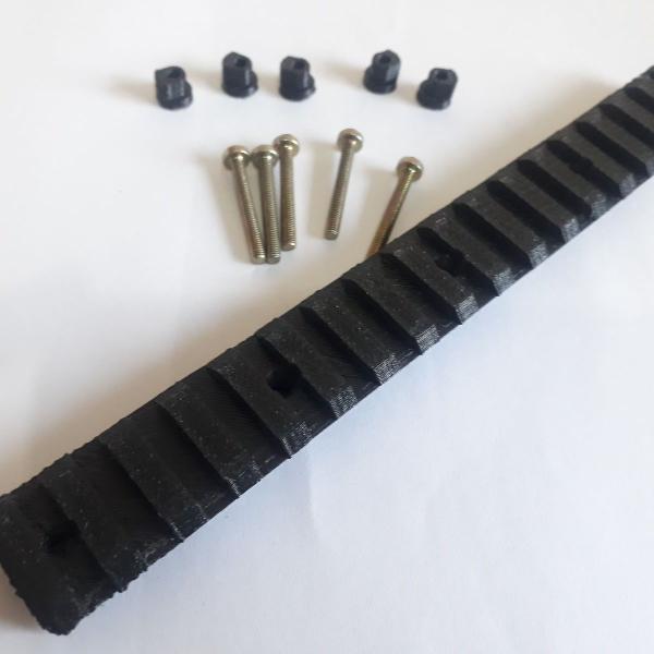 trilho rail 22 x 175mm com parafusos