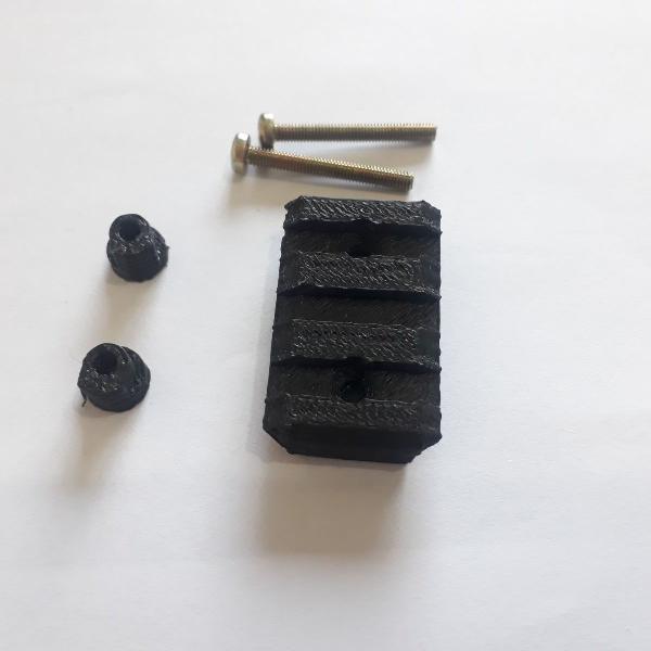 trillho rail 22 x 35 mm com parafusos