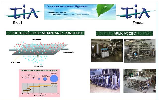 Filtração tangencial por membranas tia