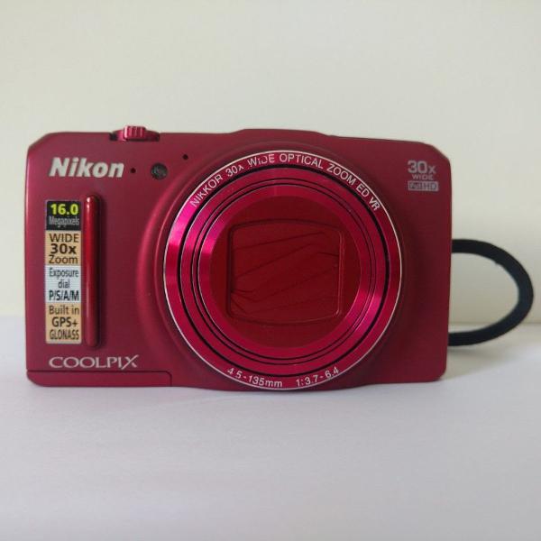 camera digital coolpix s9700 vermelha nikon