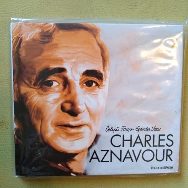 cd charles aznavour - coleção folha grandes vozes 2 -