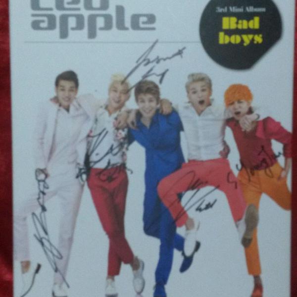 cd led apple autografao kpop