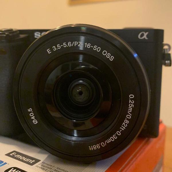 câmera digital sony alpha 6000 kit lente 16-50mm