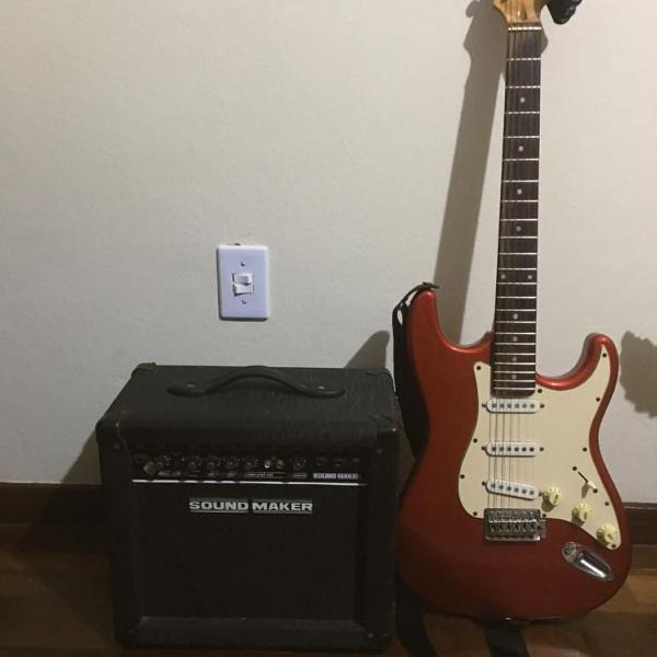 guitarra melphis + amplificador