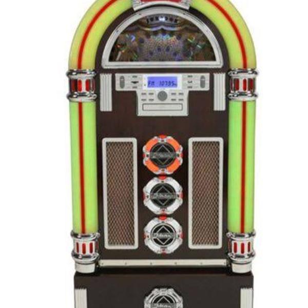 jukebox classic c/ luzes em led e controle remoto