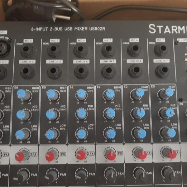mesa de som starmix oito canais