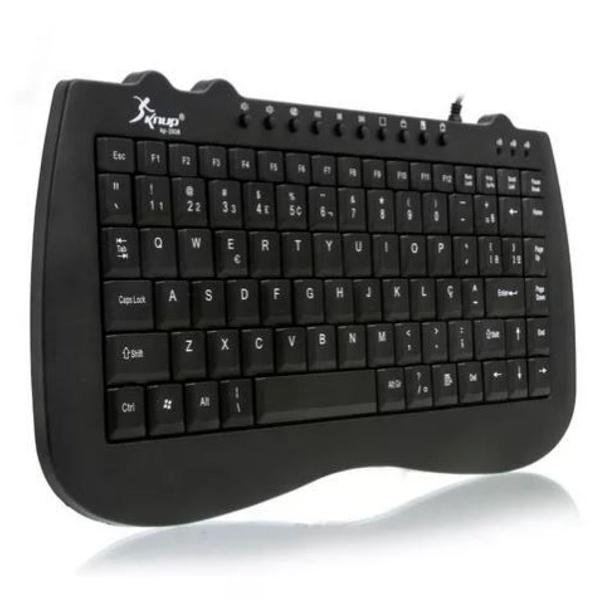 mini teclado multimídia usb preto