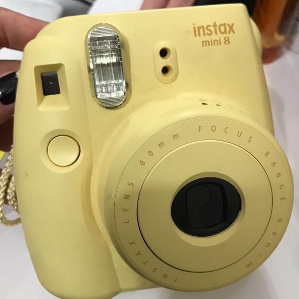 máquina fotografia amarela