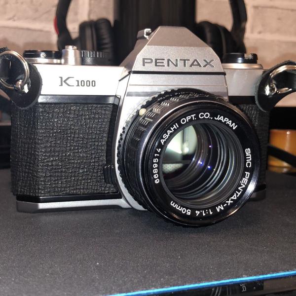 pentax k1000 35mm câmera slr de filme vintage