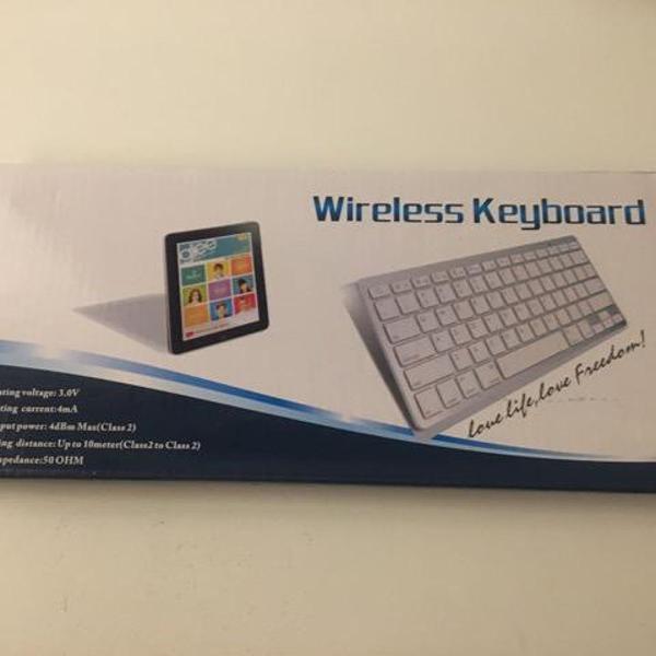 teclado bluetooth universal para android, iphone, tablets e