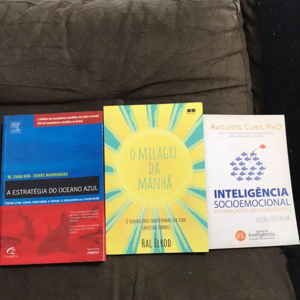 3 livros seminovos