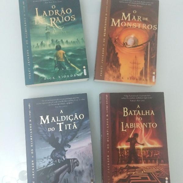 4 Livros Percy Jackson e os Olimpianos