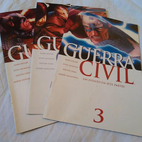 Hqs Guerra Civil volumes 1, 2 e 3