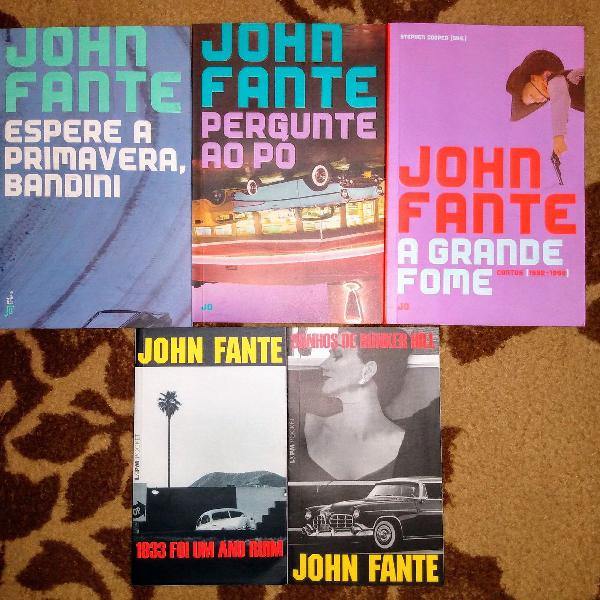 John Fante - Kit c/ 5 livros em excelente estado ( Charles