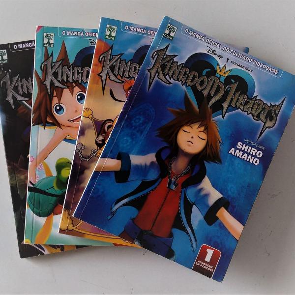 kingdom hearts - série completa em 4 edições - em