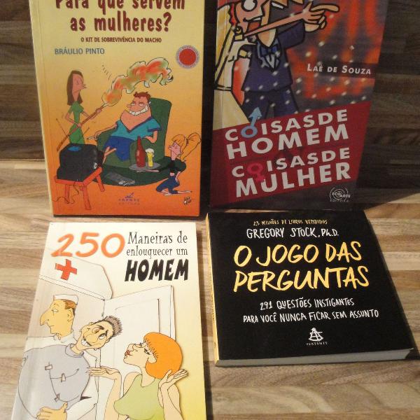 kit 4 livros de humor