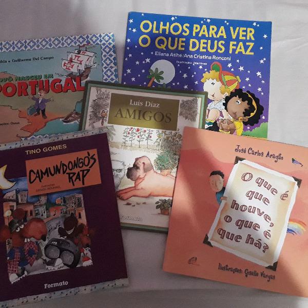 kit 5 livros infantis
