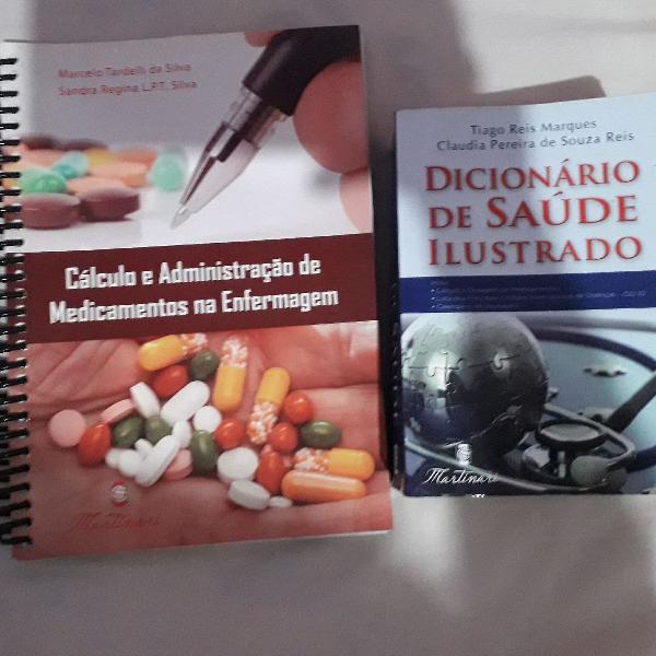 kit enfermagem com dois livros