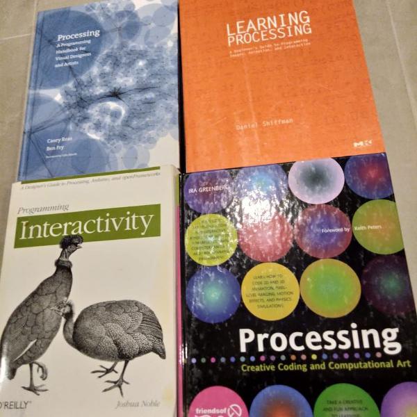 lote livros de programação / processing / interatividade