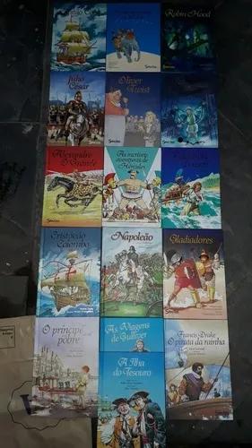 16 Livros Gulliver/gladiadores/napoleão/hércules/alexandre