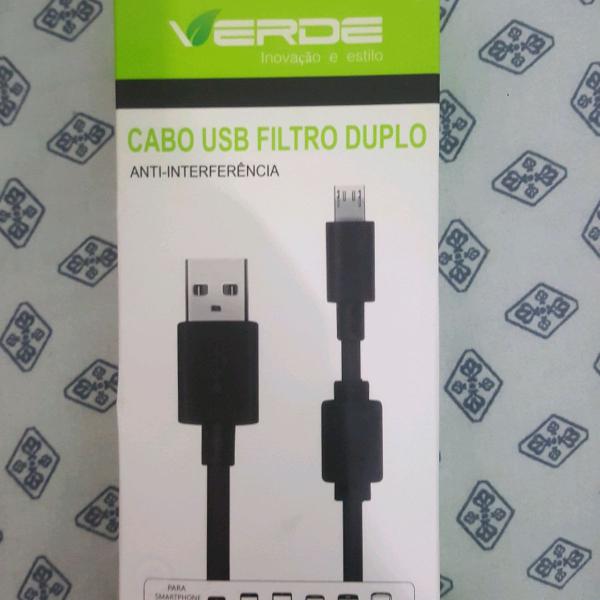 Cabo usb filtro duplo