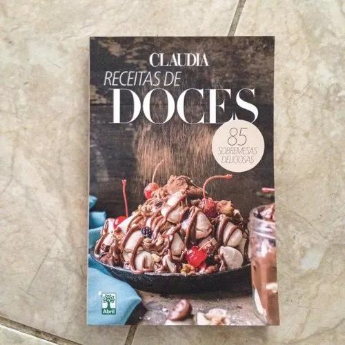 Livro Claudia Receitas De Doces 85 Sobr