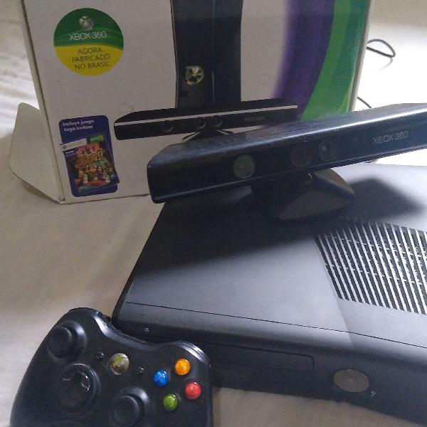 Xbox 360 + Kinect e jogos originais