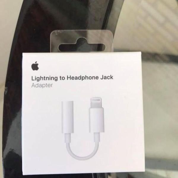 apple adaptador de lighting para conector de fones de ouvido