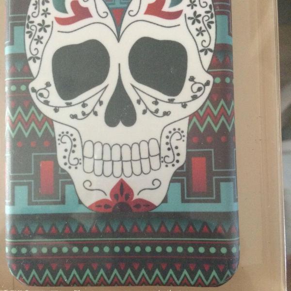 capa case iphone 6 6s plus caveira mexicana folk iwill + pel