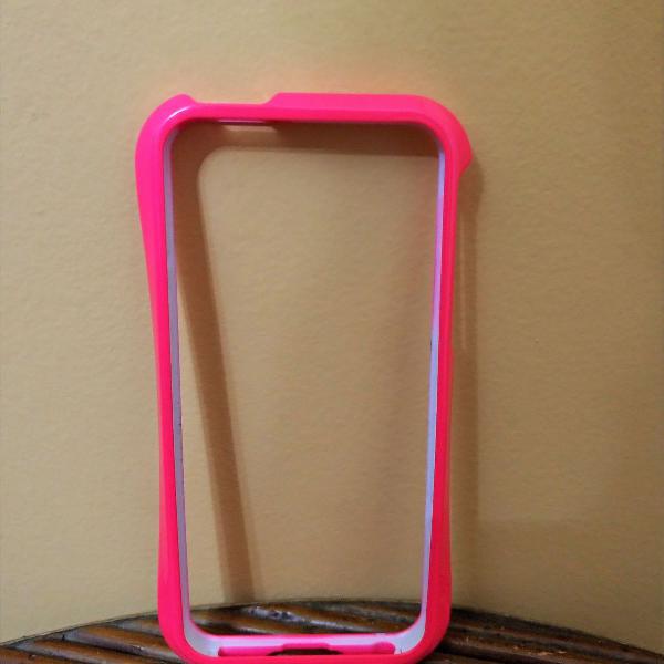 capinha iphone 5 bumper rosa