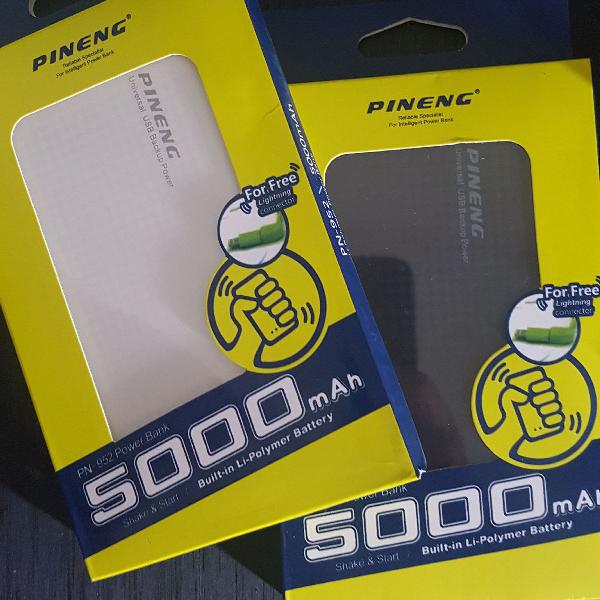 carregador portátil pineng 5.000mAh