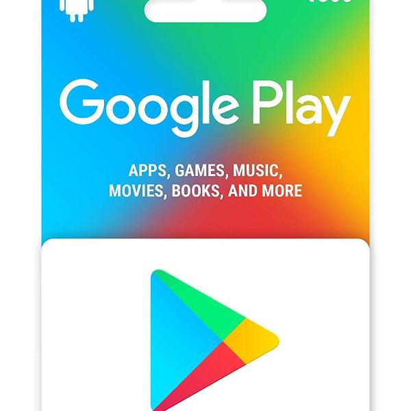gift card google play r$50