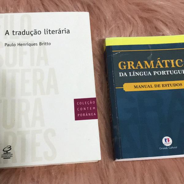 livro a tradução literária + gramática paulo henrique