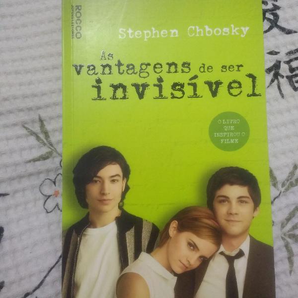 livro as vantagens de ser invisível, de Stephen Chbosky